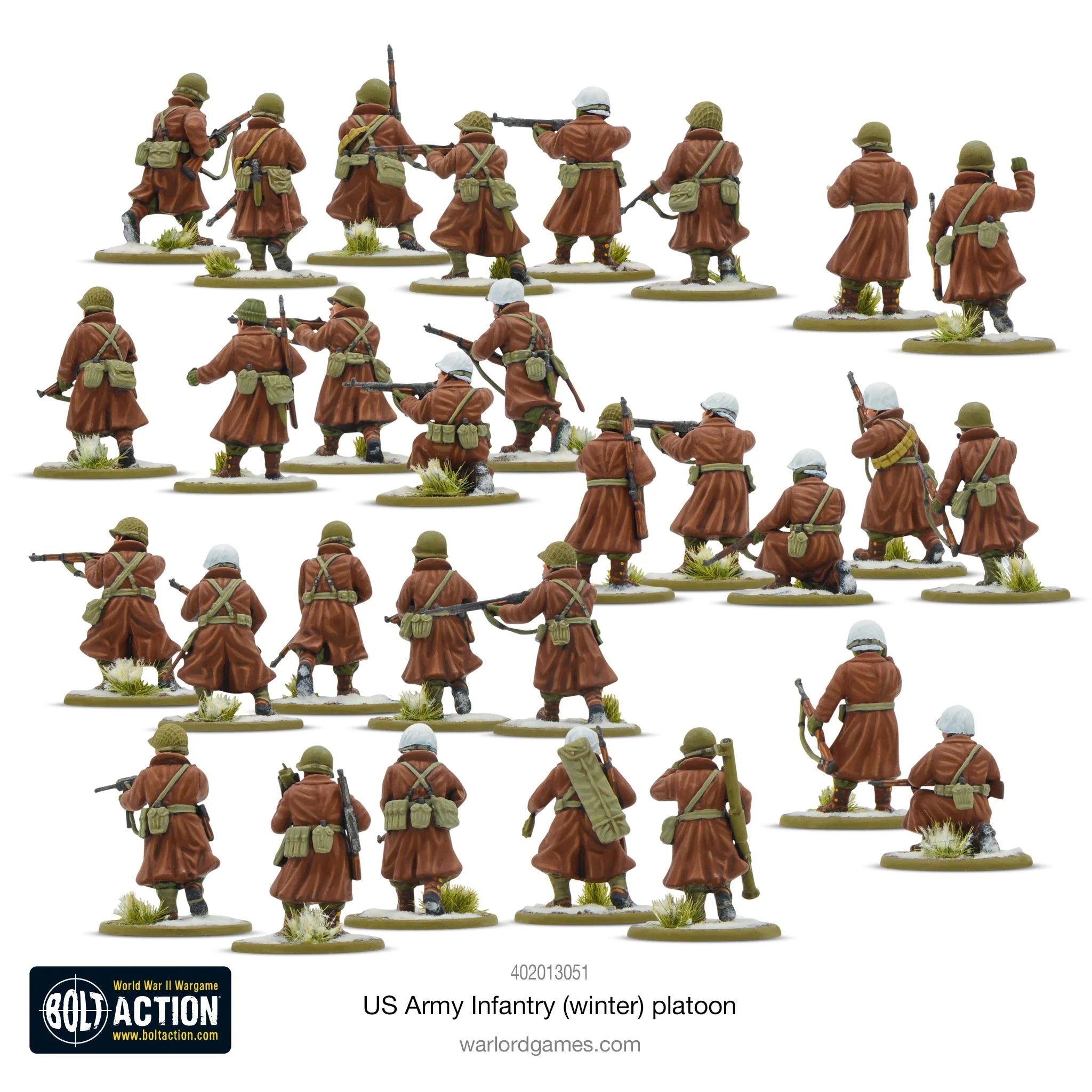 Bolt Action US Army Infantry (Winter) Platoon (English)