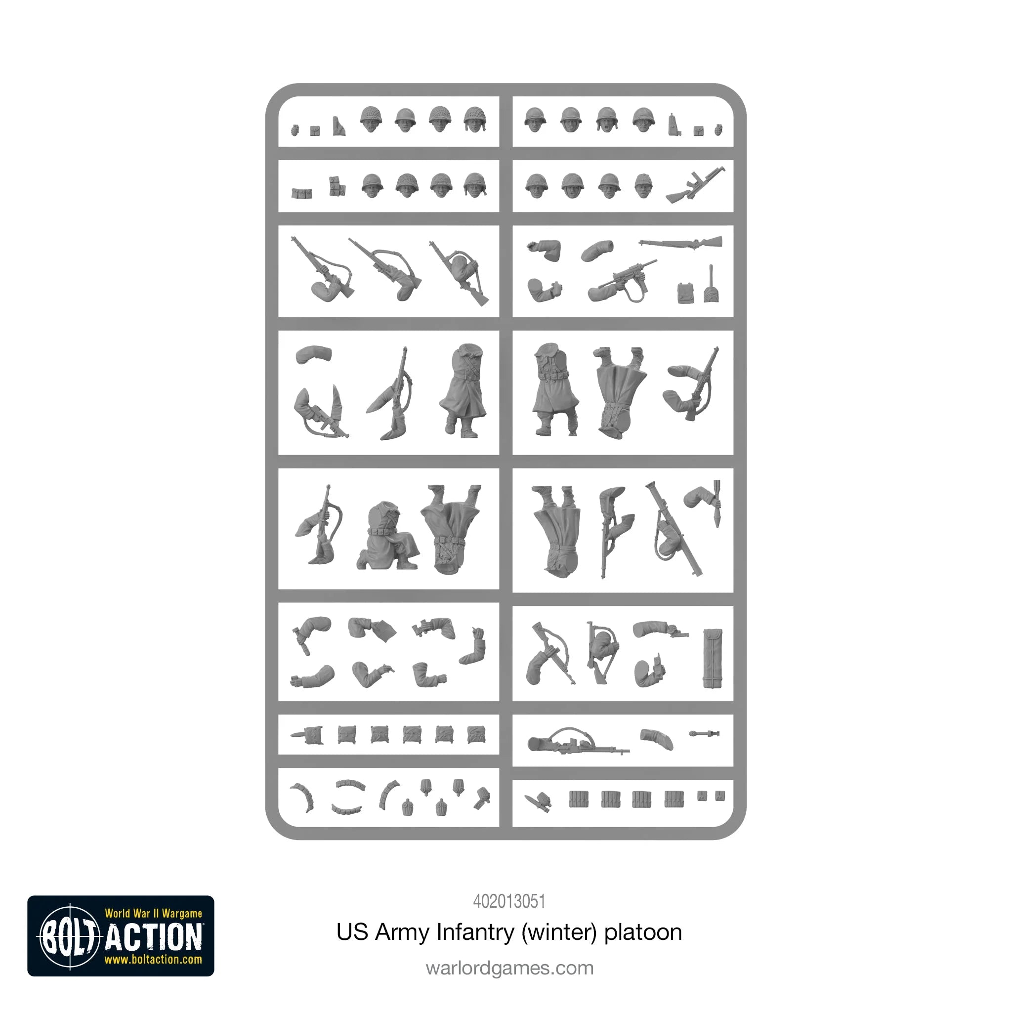 Bolt Action US Army Infantry (Winter) Platoon (English)