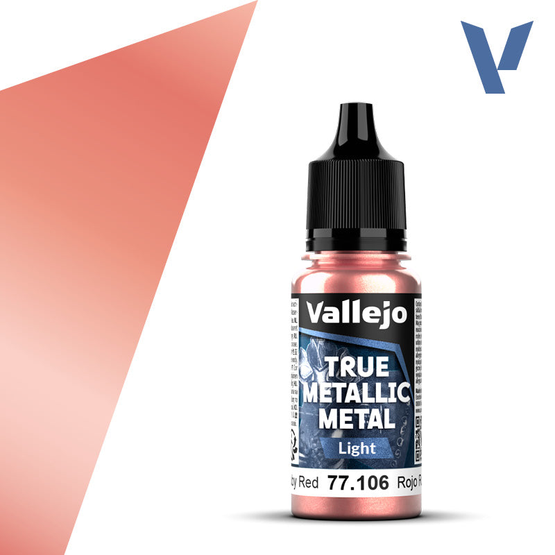 True Metallic Metal: Light - Ruby Red