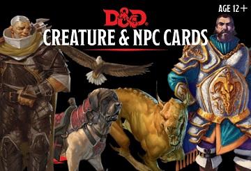 D&D Creature & NPC Cards (Used)