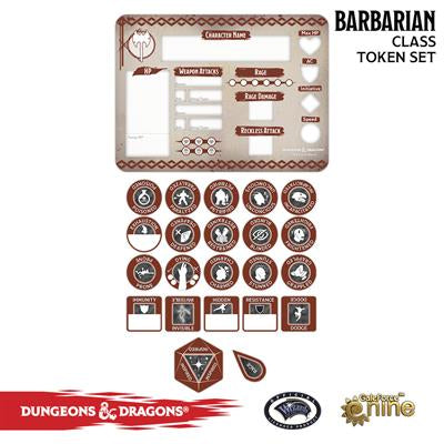 D&D Barbarian Token Set (Used)