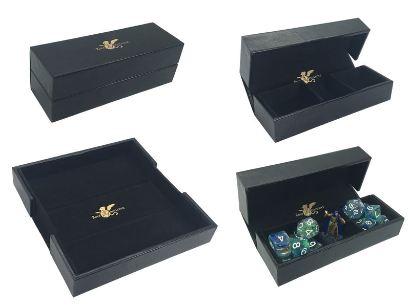 Luxury Faux Leather Dice box and Rolling tray