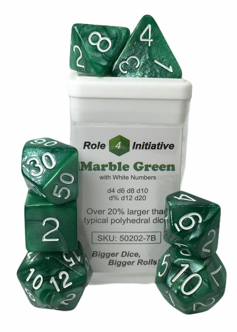 Marble Green: Set of 7
