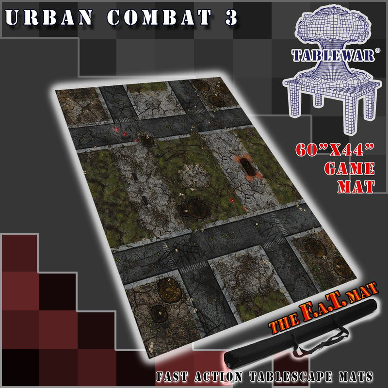 Tapis FAT: Urban Combat 3 60"X44" (Usagé)