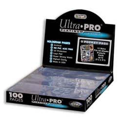 Platinum Series Binder Pages 9 Pockets Hologram 100CT