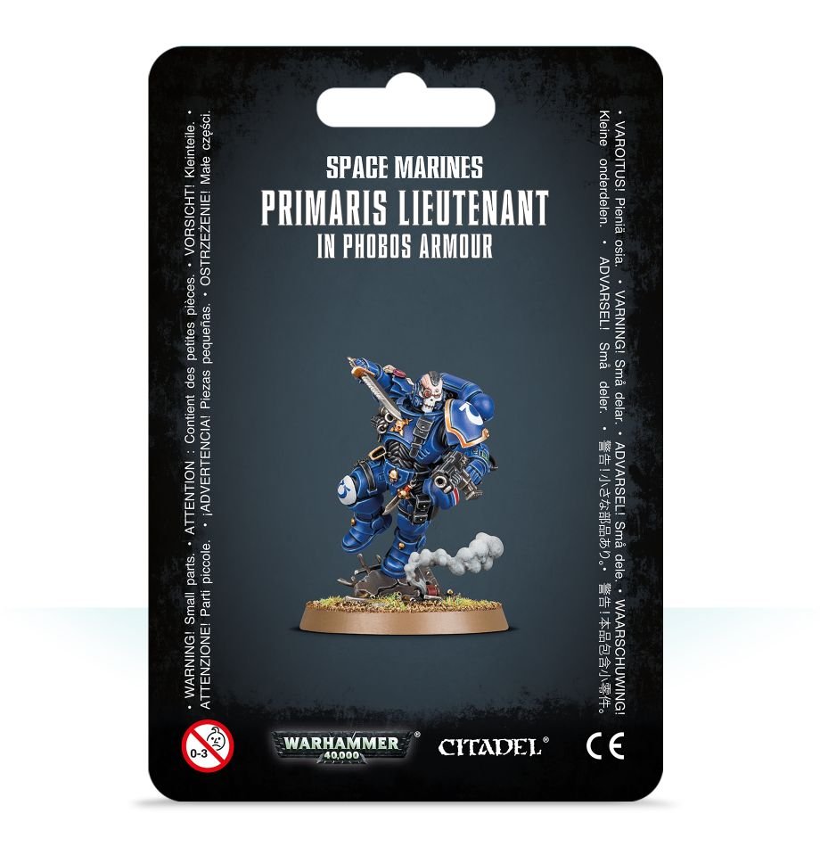 Space Marines : Lieutenant Primaris en armure Reiver