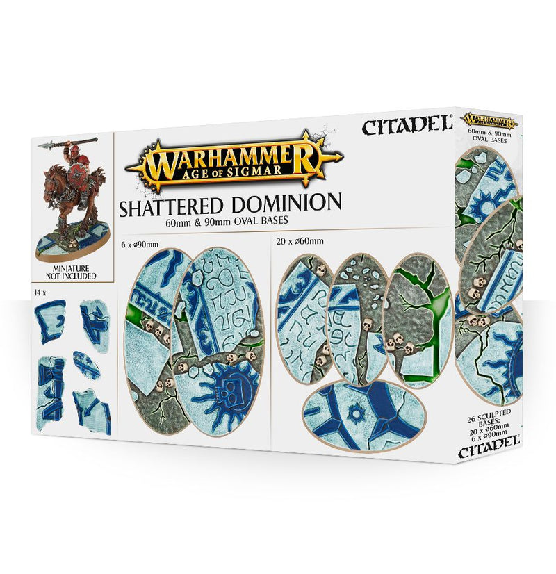 Shattered Dominion : socles ovales de 60 et 90 mm