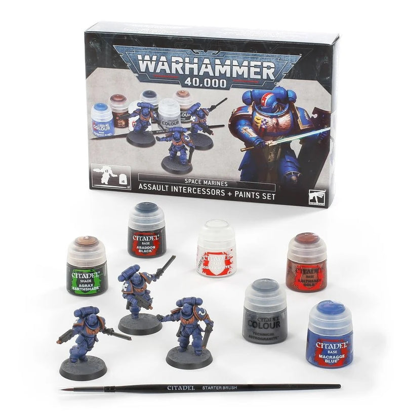 Warhammer 40000 : Coffret d'intercesseurs et de peintures d'assaut