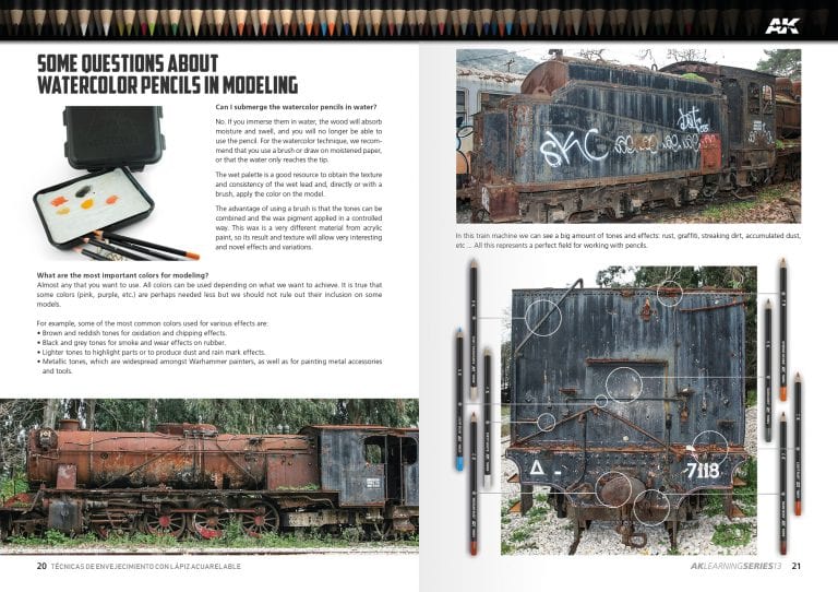 AK Interactive Learning Series # 13 Techniques de crayon de vieillissement