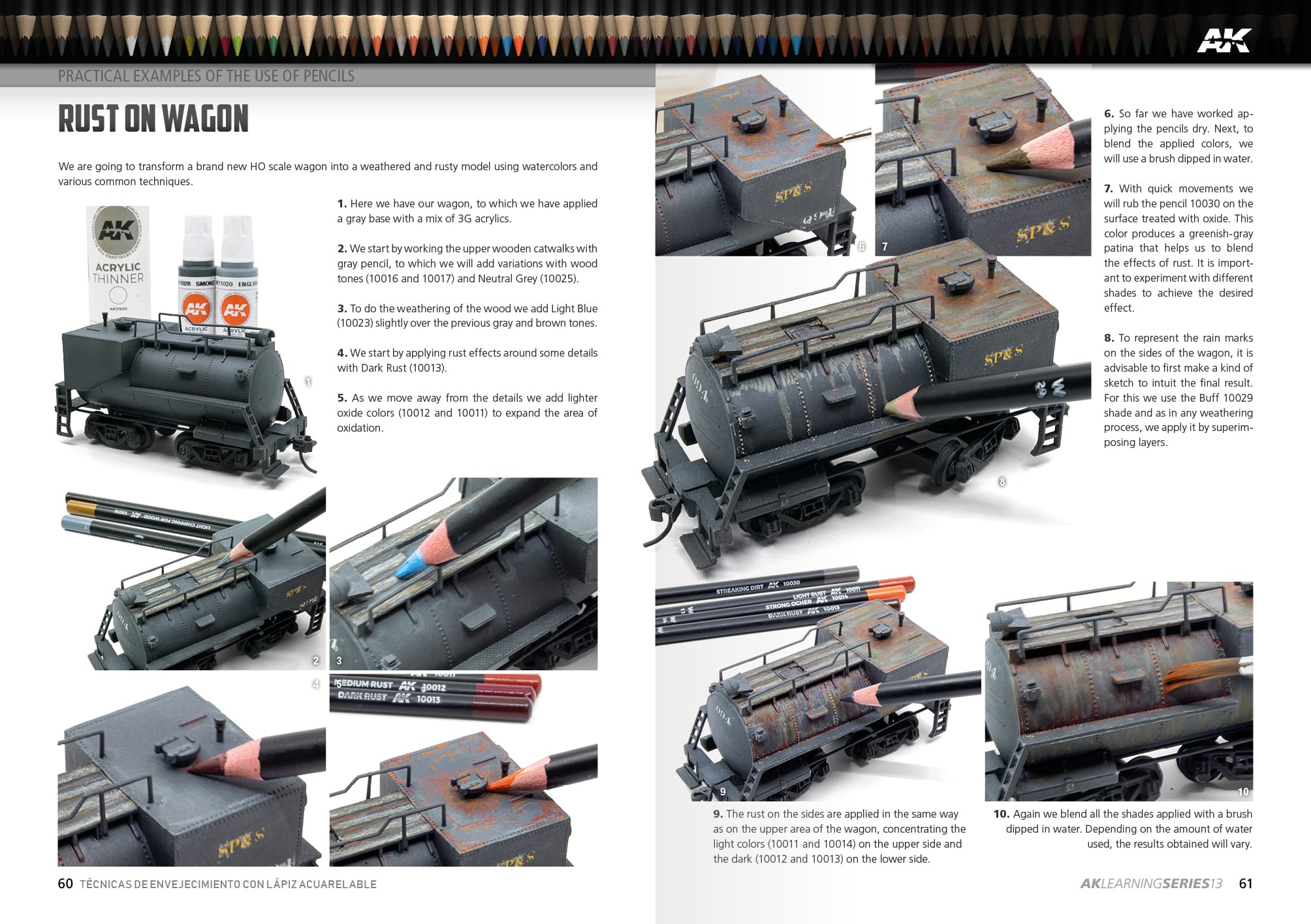 AK Interactive Learning Series # 13 Techniques de crayon de vieillissement