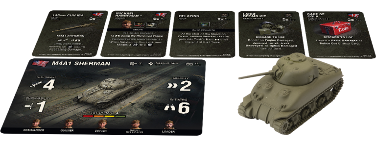 World of Tanks Miniatures Game: American M4A1 Sherman (English)