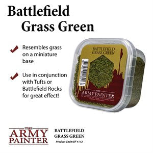 Vert d'herbe de champ de bataille