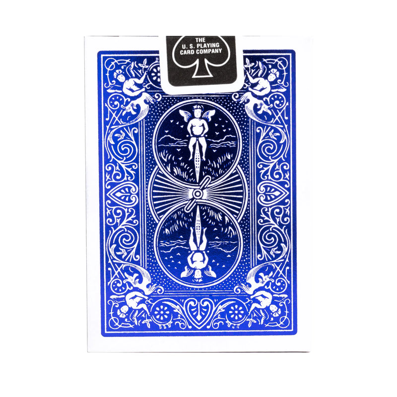 Metalluxe Blue Foil Back Playing Cards