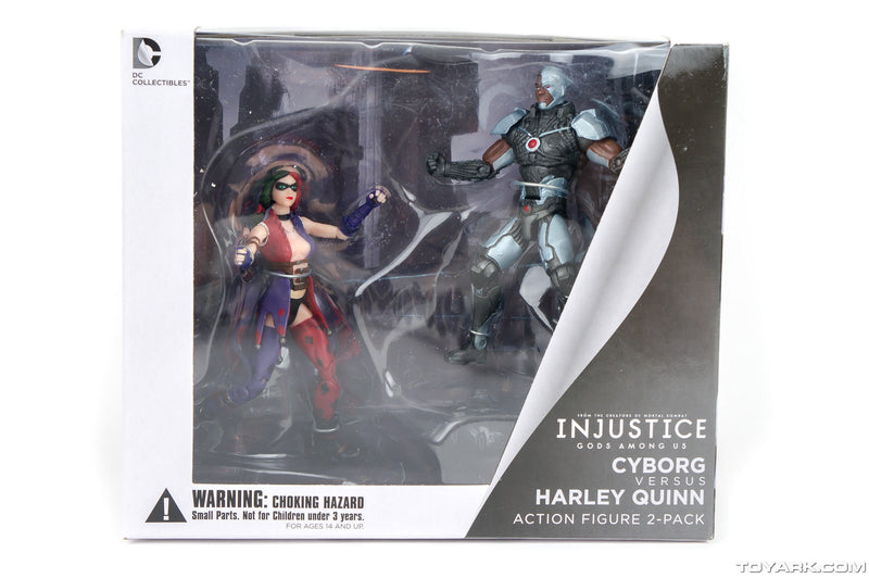 Injustice Gods Among Us : Cyborg contre Harley Quinn Action Figure 2-Pack