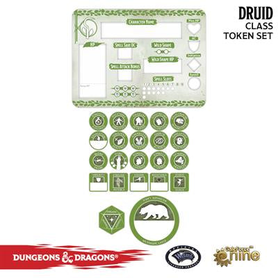 D&D Druid Token Set (Used)