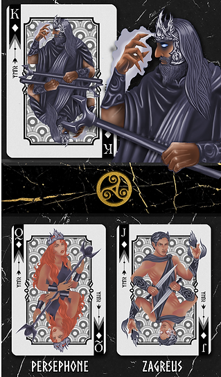 Immortels - Hades Deck Gilded Playing Cards (Endommagé)