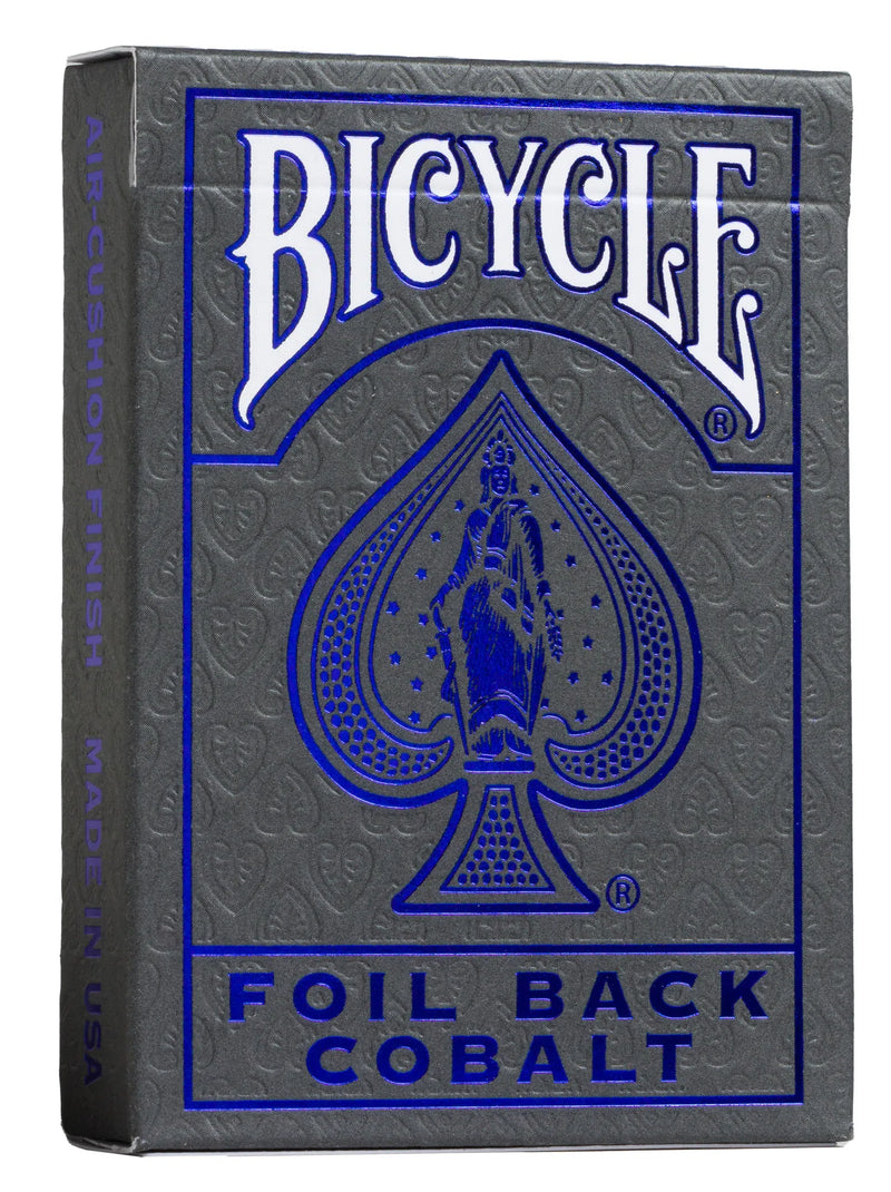 Metalluxe Blue Foil Back Playing Cards