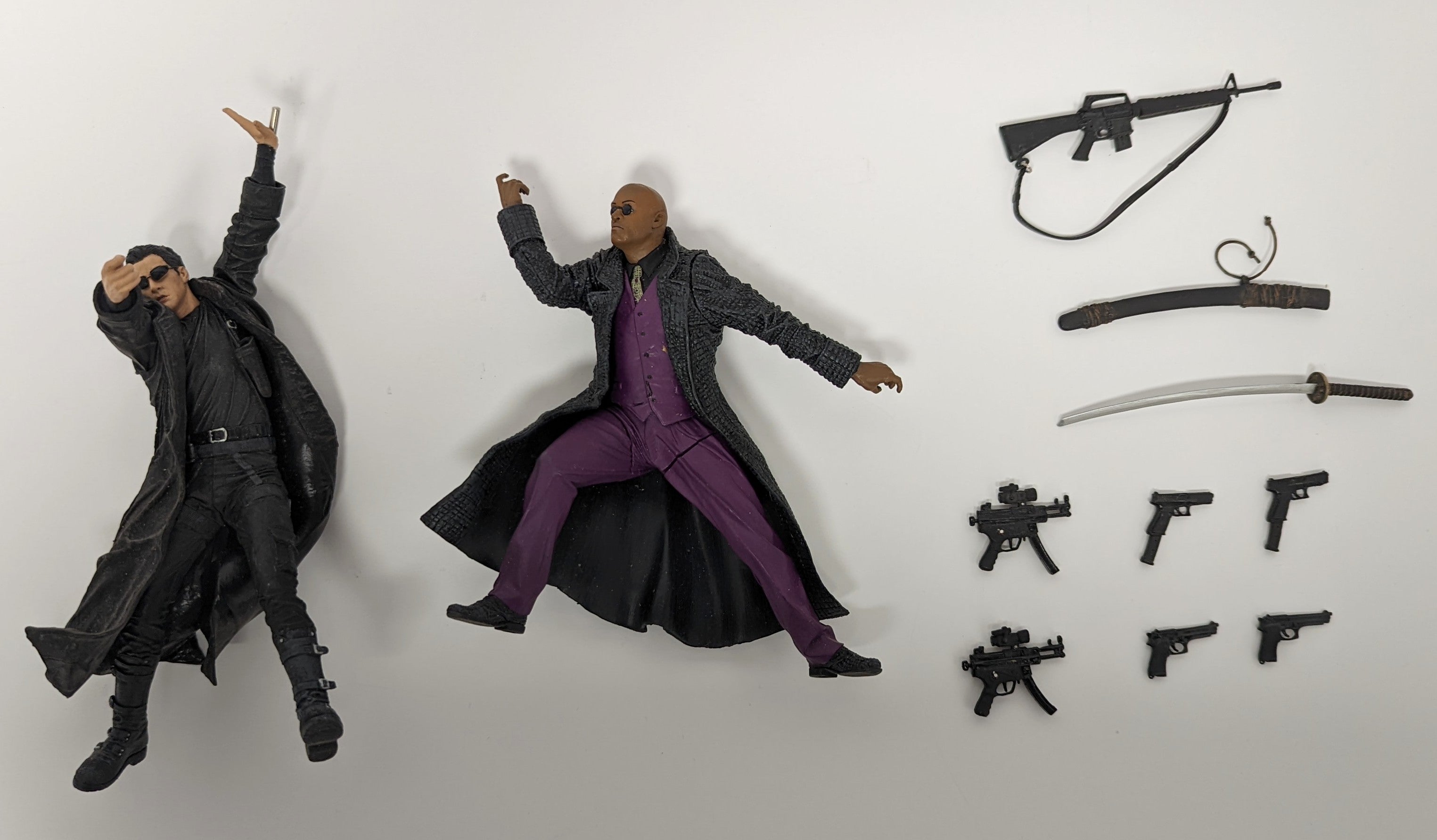 The Matrix - Series One Morpheus et Neo avec armes (Occasion)