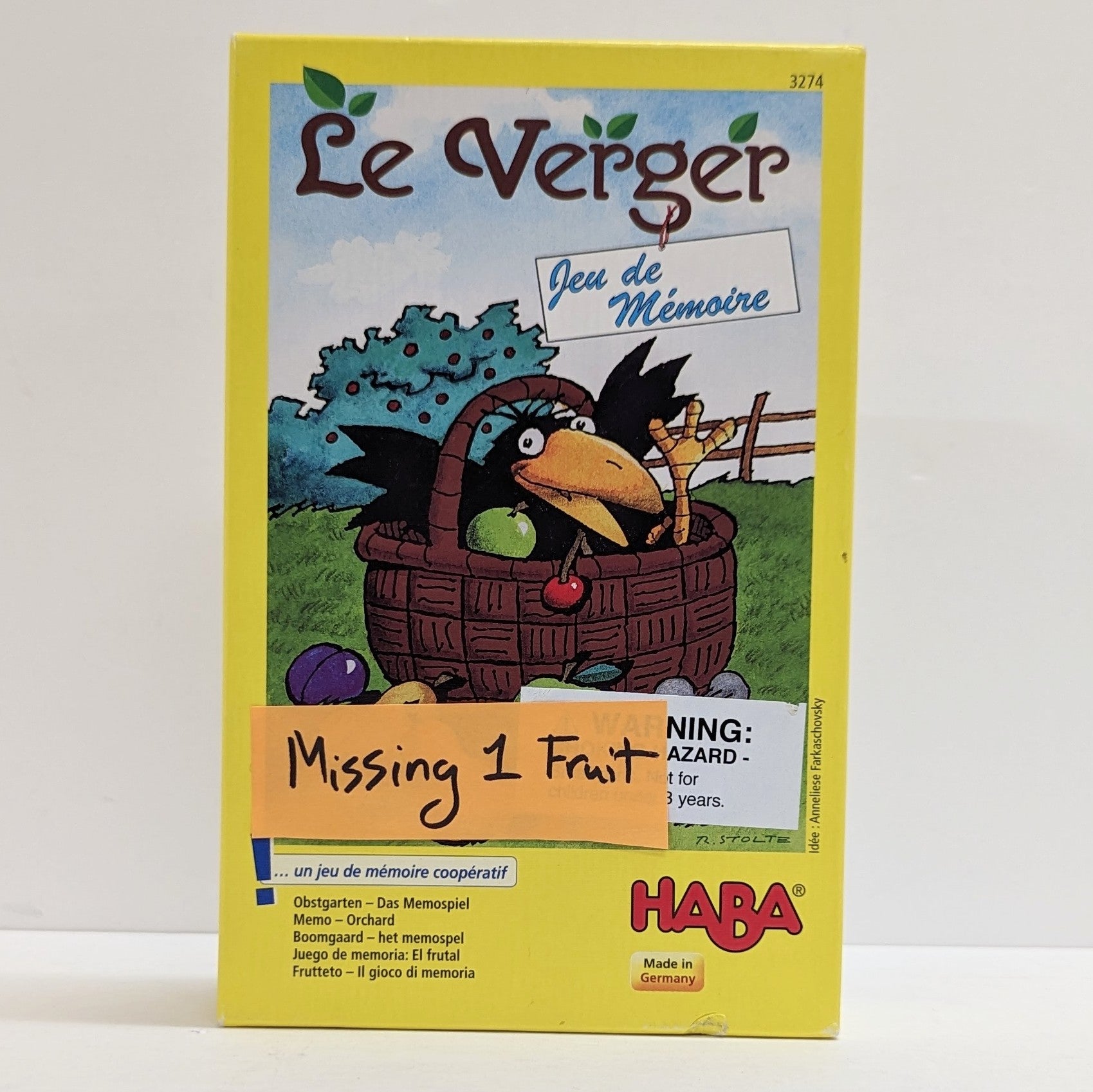 Le Verger Jeu de Memoire (Multilingual) (Used) (Damaged)