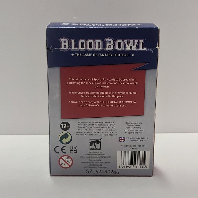 Blood Bowl : cartes spéciales (utilisées)