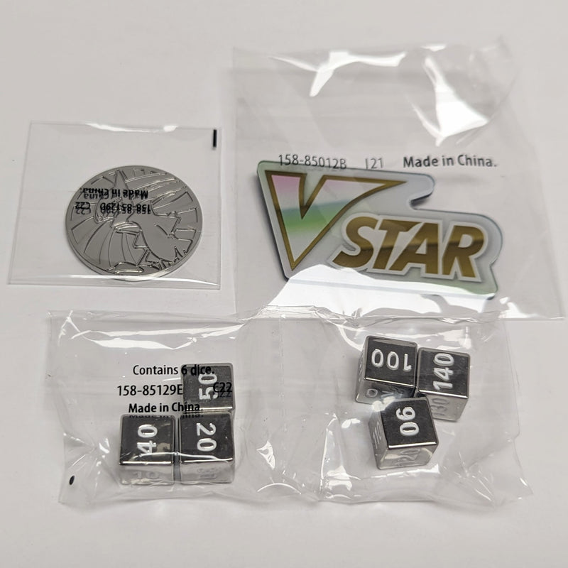 Arceus VSTAR Ultra premium Collection - Metal Coin and Dice
