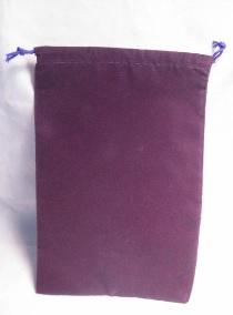 Suede Cloth Dice Bag - Large Purple