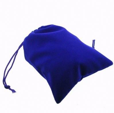 Suede Cloth Dice Bag - Large Royal Blue