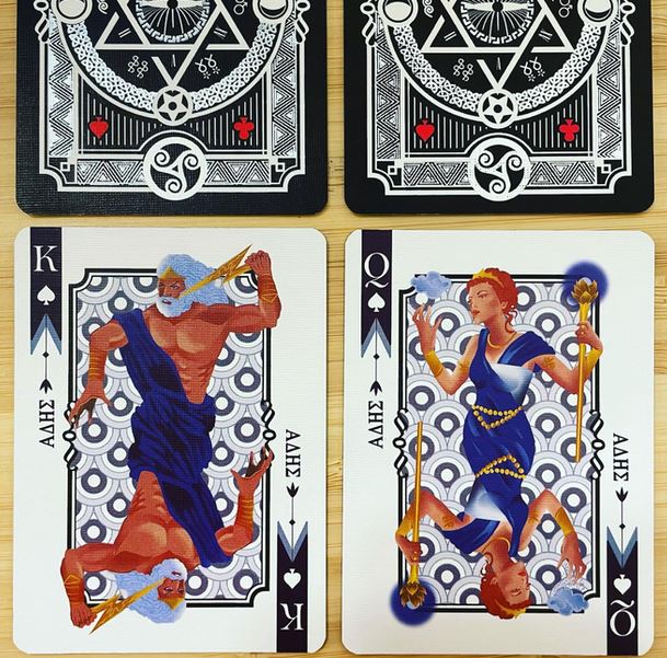 Immortels - Cartes à jouer dorées Zeus Deck