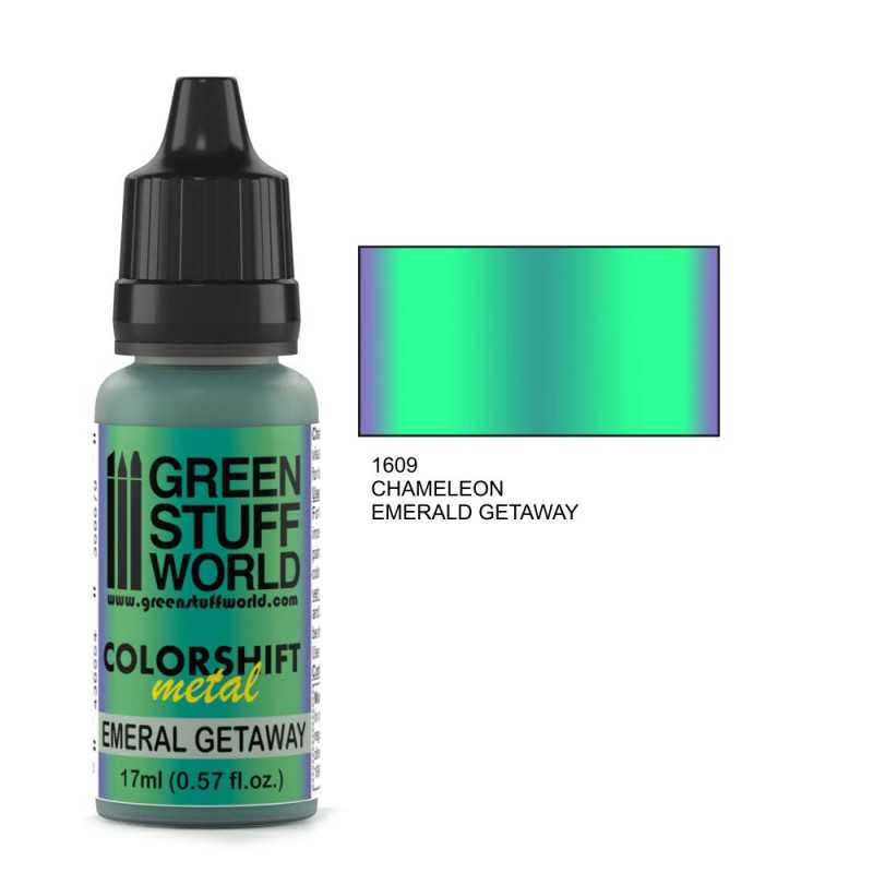 Colorshift Metal - Chameleon Acrylic Paint: Emerald Getaway