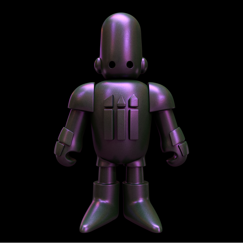 Colorshift Metal - Chameleon Acrylic Paint: Toxic Purple