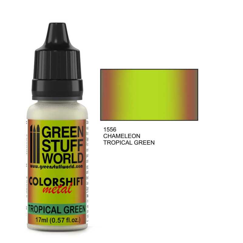 Colorshift Metal - Chameleon Acrylic Paint: Tropical Green