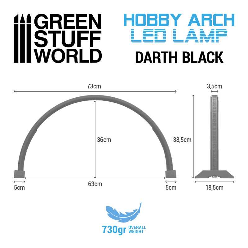 Lampe LED Hobby Arch - Dark Noir