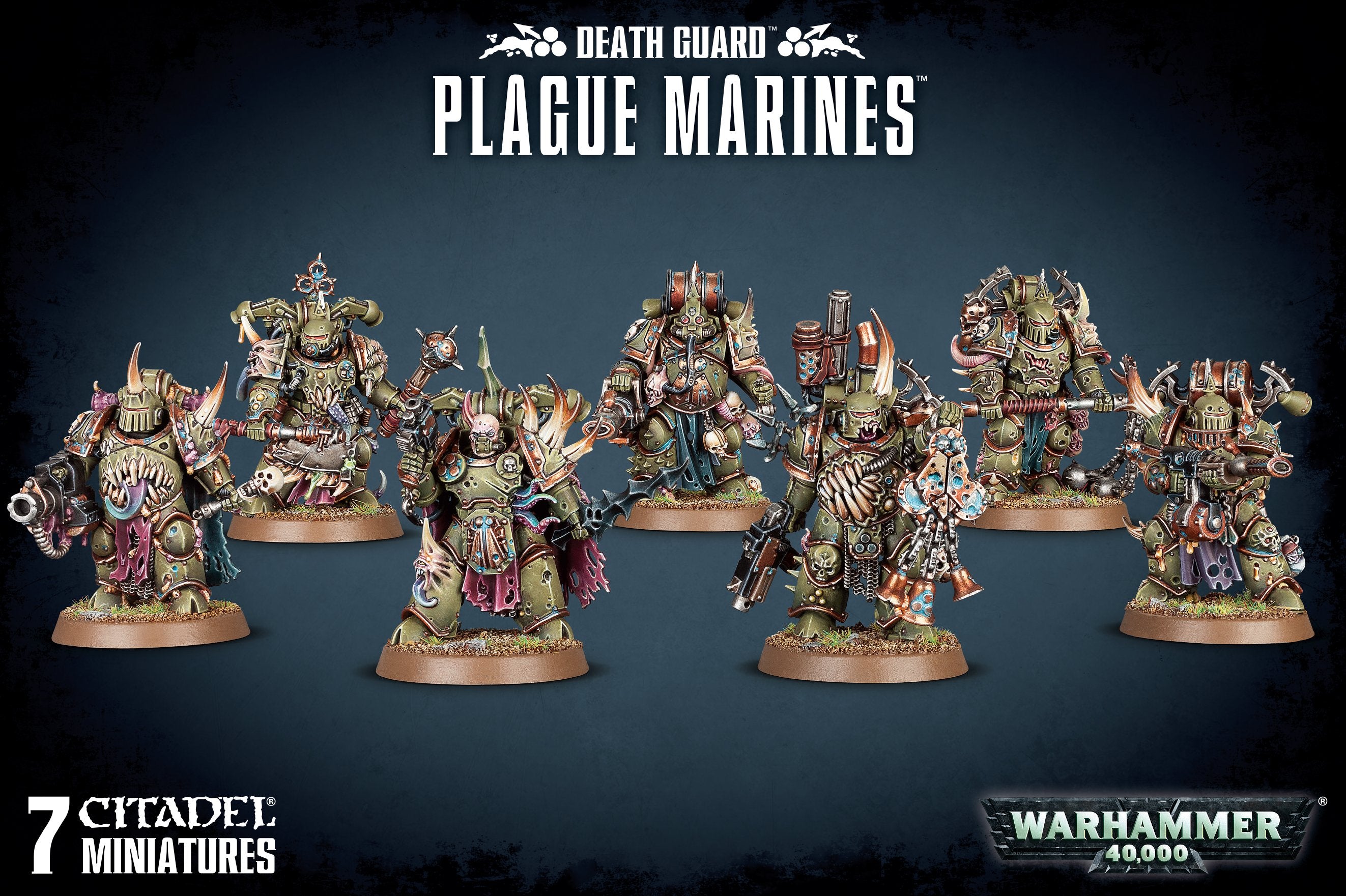 SF・ファンタジー・ホラー Plague Marines x 7 Warhammer 40k Death Guard: Plague Marines