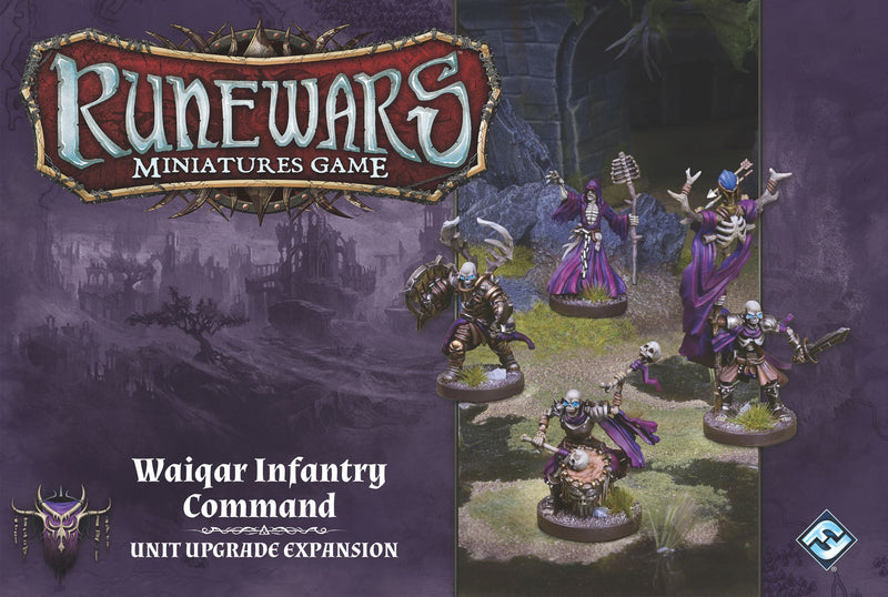 Runewars Miniatures Game : Waiqar Infantry Command - Extension de mise à niveau d'unité
