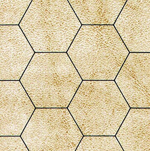 Megamat 1" Réversible Carré/Hex 34½"X48"(88X122CM)