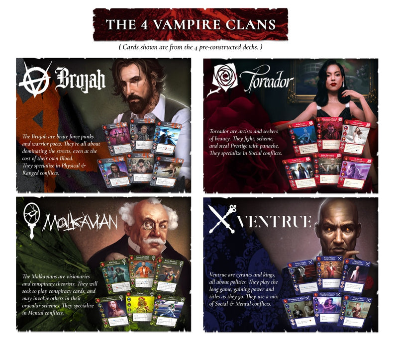 Jeu de cartes extensible Vampire Rivals