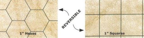 Megamat 1" Reversible Square/Hex 34½"X48"(88X122CM)