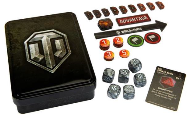 World of Tanks:  Gaming Dice and Tokens - Tin Set