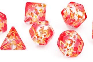 Maple Leaf 7+1 Dice Set