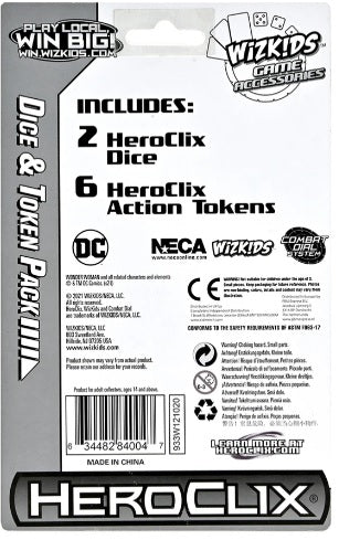 Pack de dés et jetons DC Heroclix: Wonder Woman 80e anniversaire