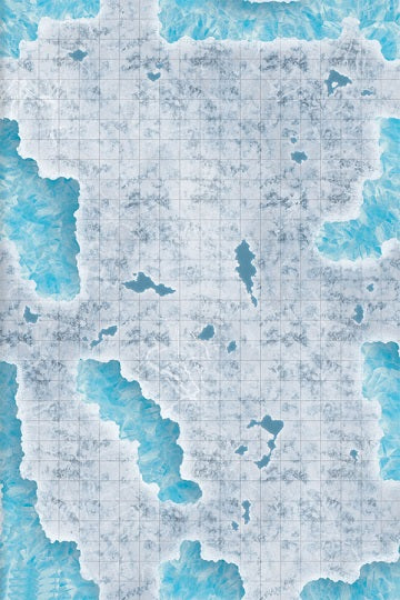 Battlefield: Caverns of Ice Encounter Map Mat 30"X20"