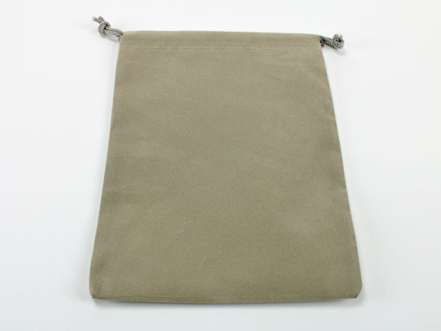 Suede Cloth Dice Bag - Large Grey