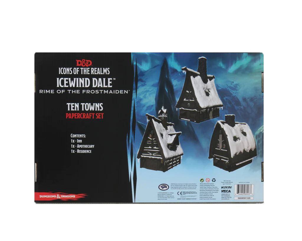 Ensemble d'artisanat en papier Dix villes