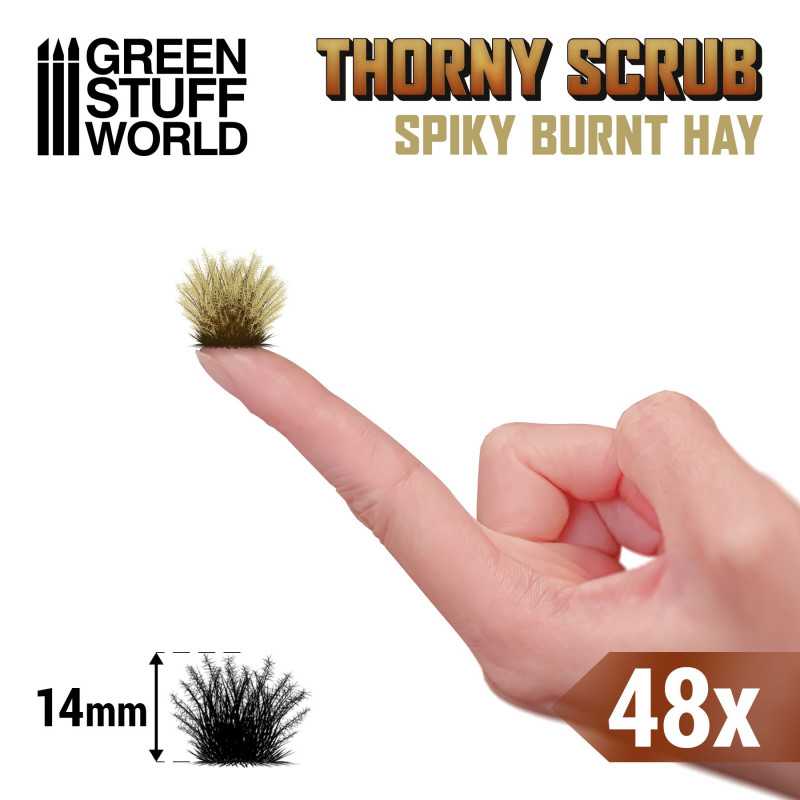 Thorny Scrubs 14MM - Spiky Burnt Hay