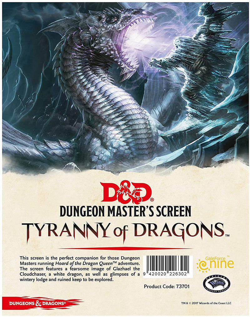 Dungeon Master's Screen: Tyranny of Dragons